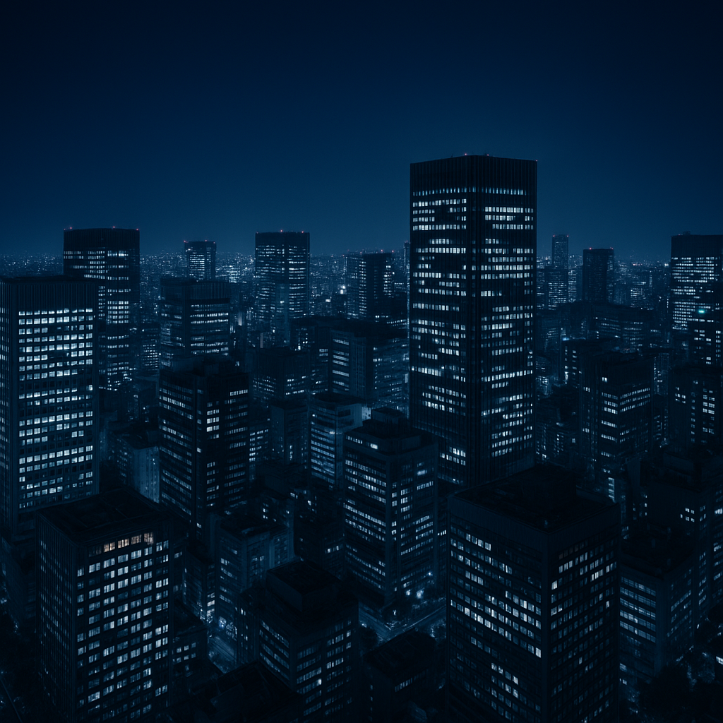 夜の都市風景