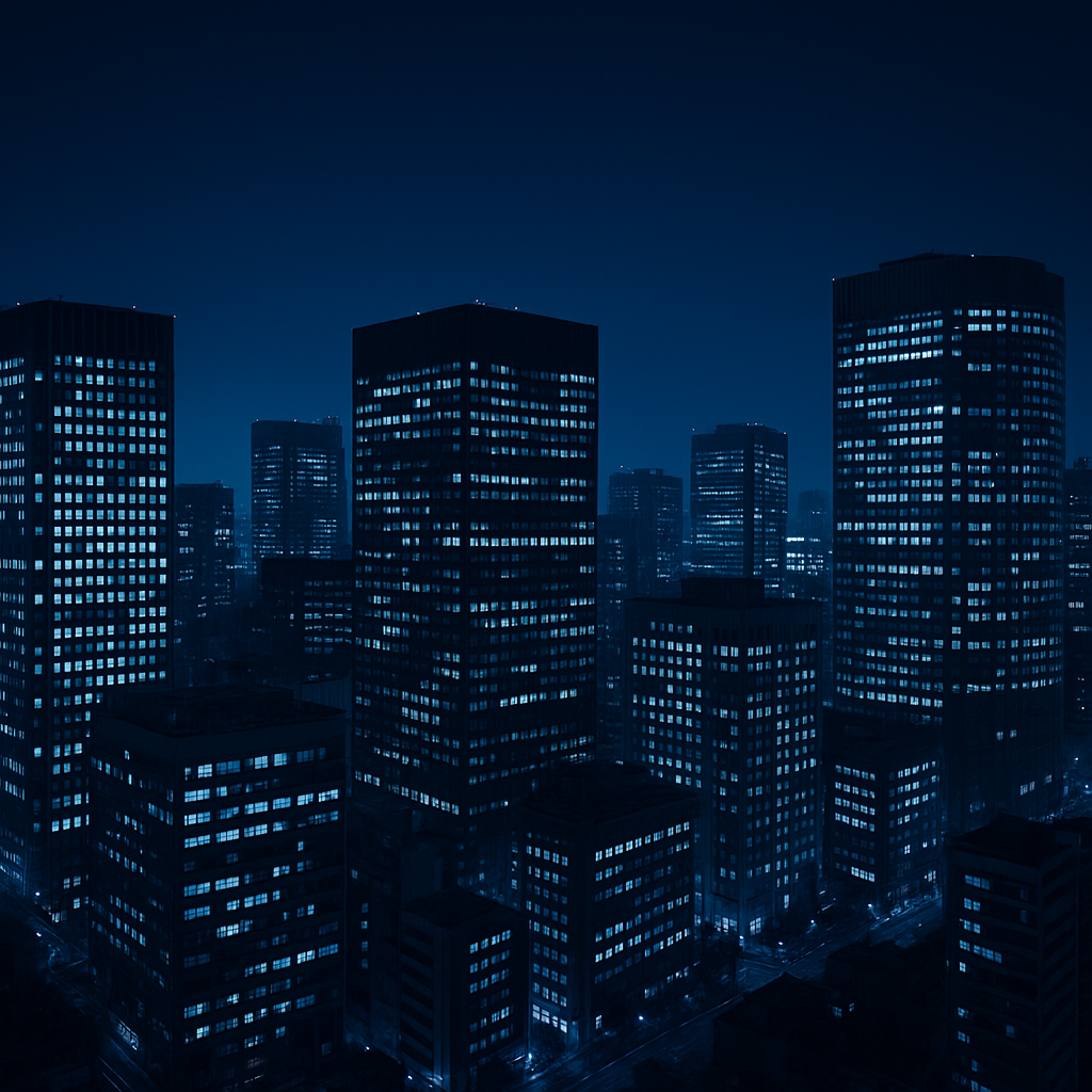 夜の都市風景