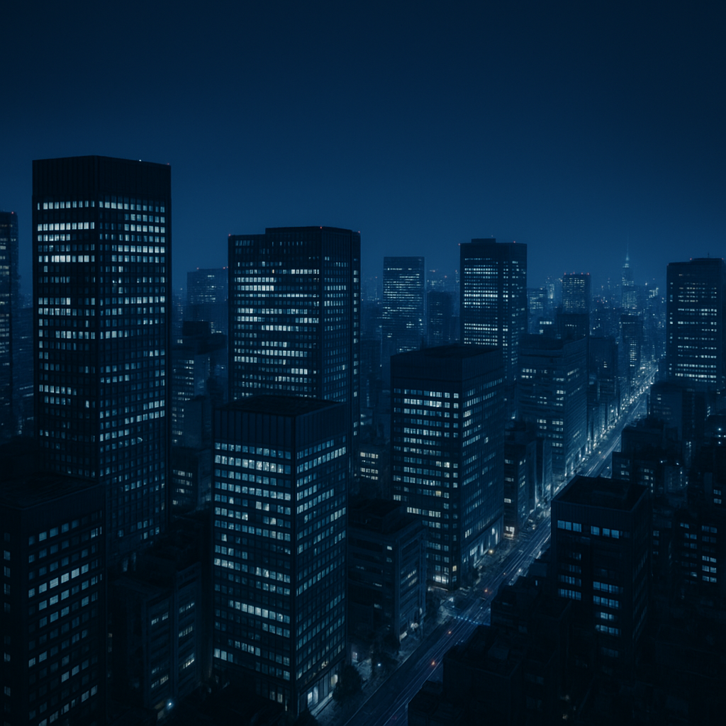 夜の都市風景